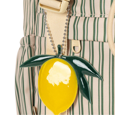Backpack, Clover - Green Stripe Lemon (Height 36cm)