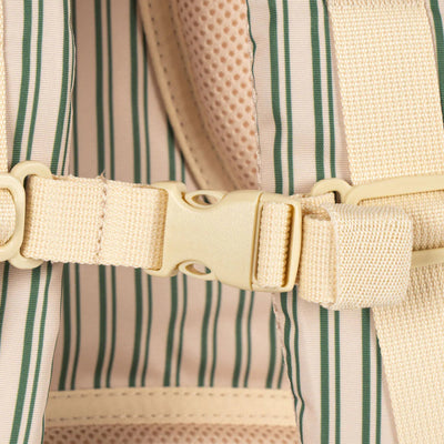Backpack, Clover - Green Stripe Lemon (Height 36cm)
