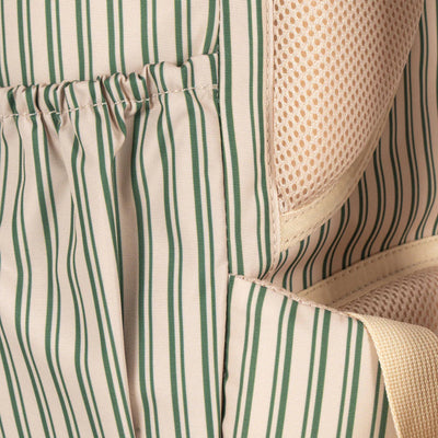 Backpack, Clover - Green Stripe Lemon (Height 36cm)