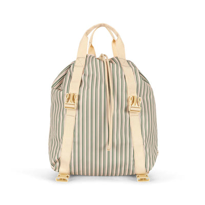 Backpack, Clover - Green Stripe Lemon (Height 36cm)
