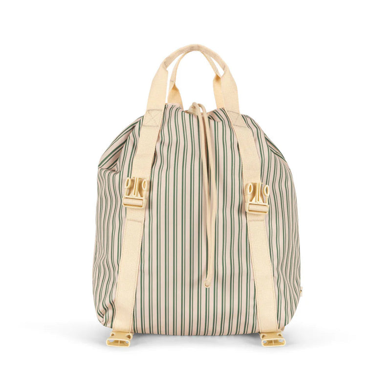 Backpack, Clover - Green Stripe Lemon (Height 36cm)