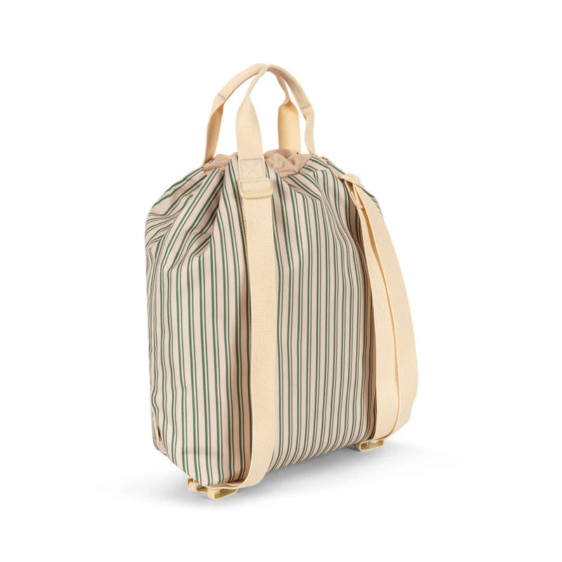 Backpack, Clover - Green Stripe Lemon (Height 36cm)