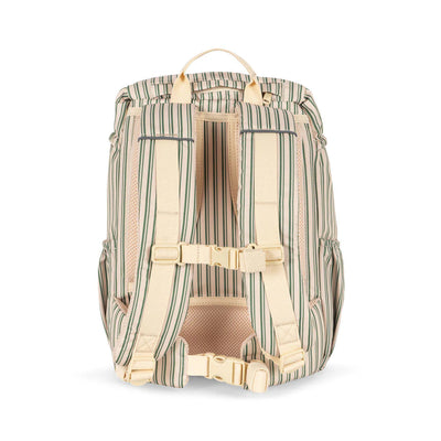 Backpack, Clover - Green Stripe Lemon (Height 36cm)