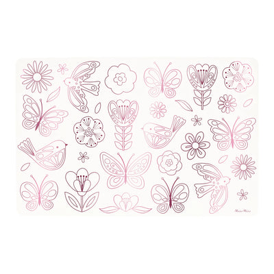 Meri Meri Colouring Placemats - Butterflies & Flowers - Swanky Boutique Malta 