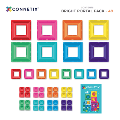 Connetix Bright Portal Pack 48 pc - Swanky Boutique Malta
