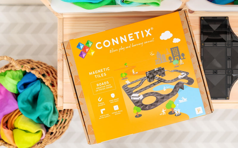 Connetix Creative Roads Pack 48 Pieces - Swanky Boutique