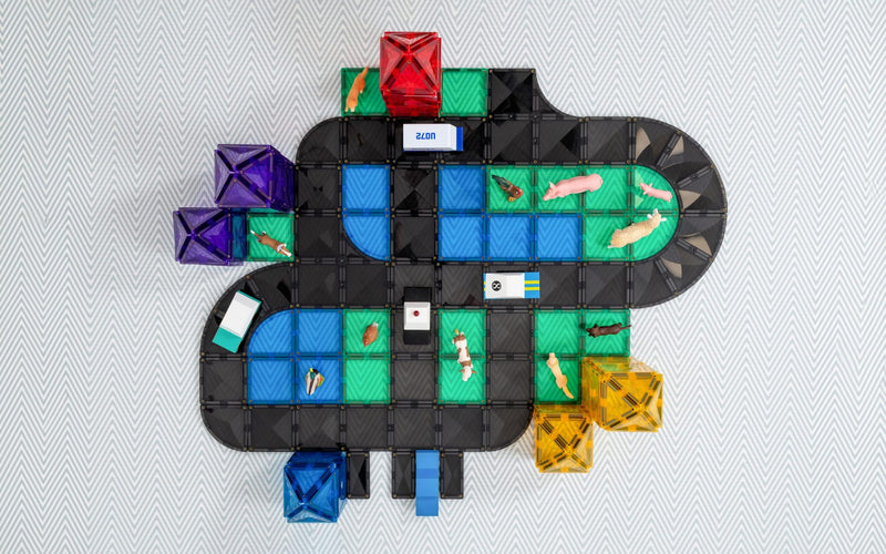 Connetix Creative Roads Pack 48 Pieces - Swanky Boutique