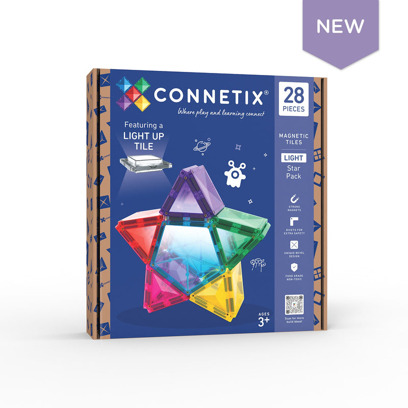 Connetix Light Star Pack 28 Pieces - Swanky Boutique Malta 