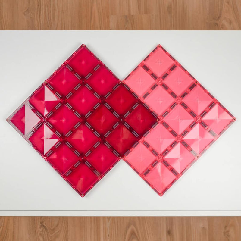 Connetix Pastel Pink & Berry Base Plate 2 pc - Swanky Boutique Malta