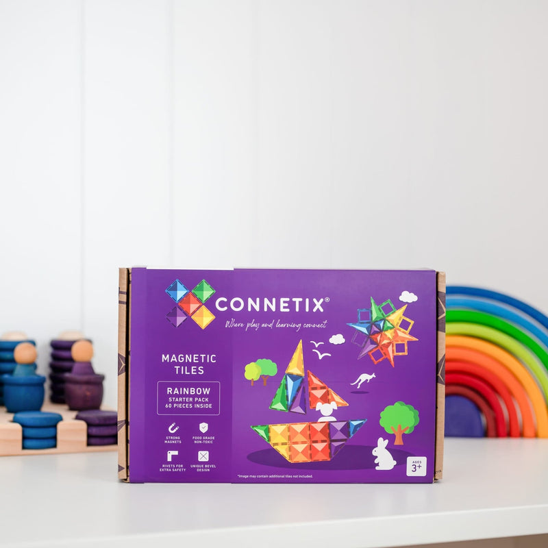 Connetix Rainbow Starter Pack 60 Pieces - Swanky Boutique
