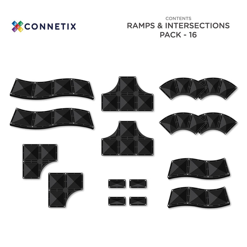 Connetix Ramps & Intersections Pack 16 pc - Swanky Boutique