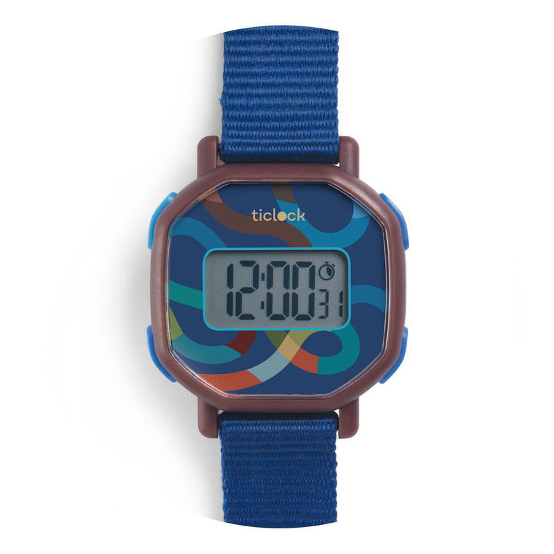 Djeco Digital Watch - Blue Volute - Swanky Boutique Malta