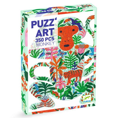 djeco - jigsaw puzzle 350 pieces monkey 7+ years - swanky boutique malta