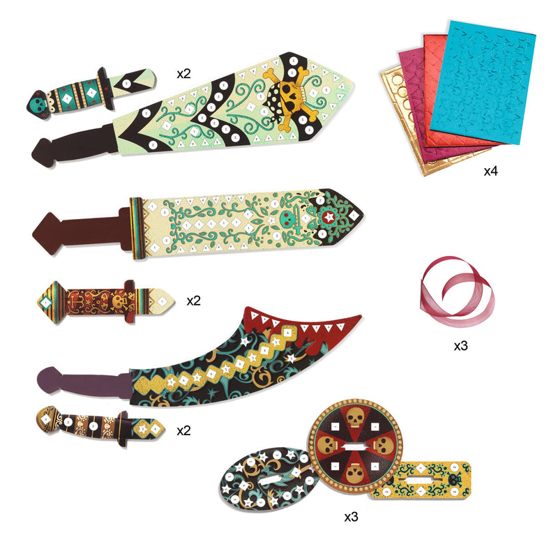 Djeco creative kit with pirate swords - Swanky Boutique Malta