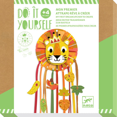 djeco - Creative Activity Kit, Do It Yourself Dreamcatcher - Little Lion (4+ Years) - swanky boutique malta