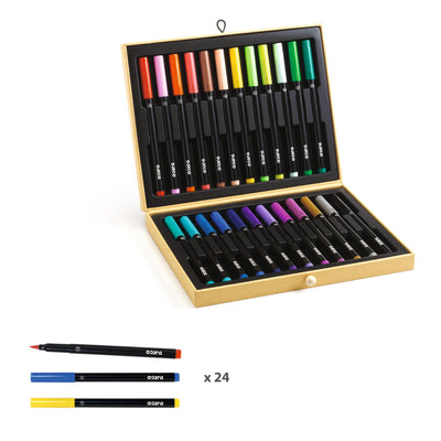 Djeco - Colouring Case 24 Shades/Markers (5+ Years) - Swanky Boutique