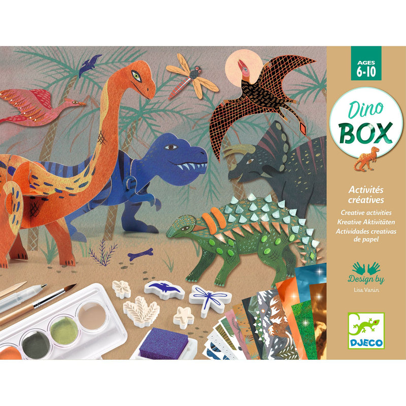 Djeco - Activity Kit Inc 6 Craft Activities The World of Dinosaurs (6-10 Years) - Swanky Boutique