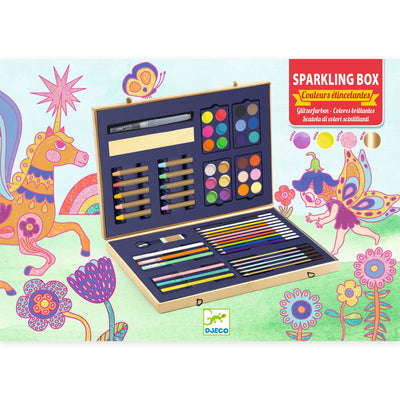 djeco - sparkling box of colours young artists 60 pieces - swanky boutique malta