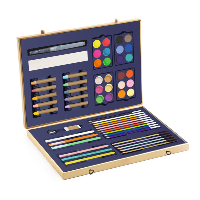 djeco - sparkling box of colours young artists 60 pieces - swanky boutique malta