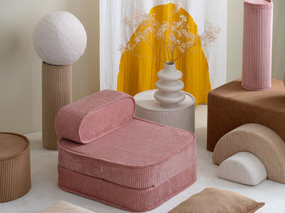 Wigiwama - Beanbag Flip Chair Corduroy Pink Mousse - Swanky Boutique