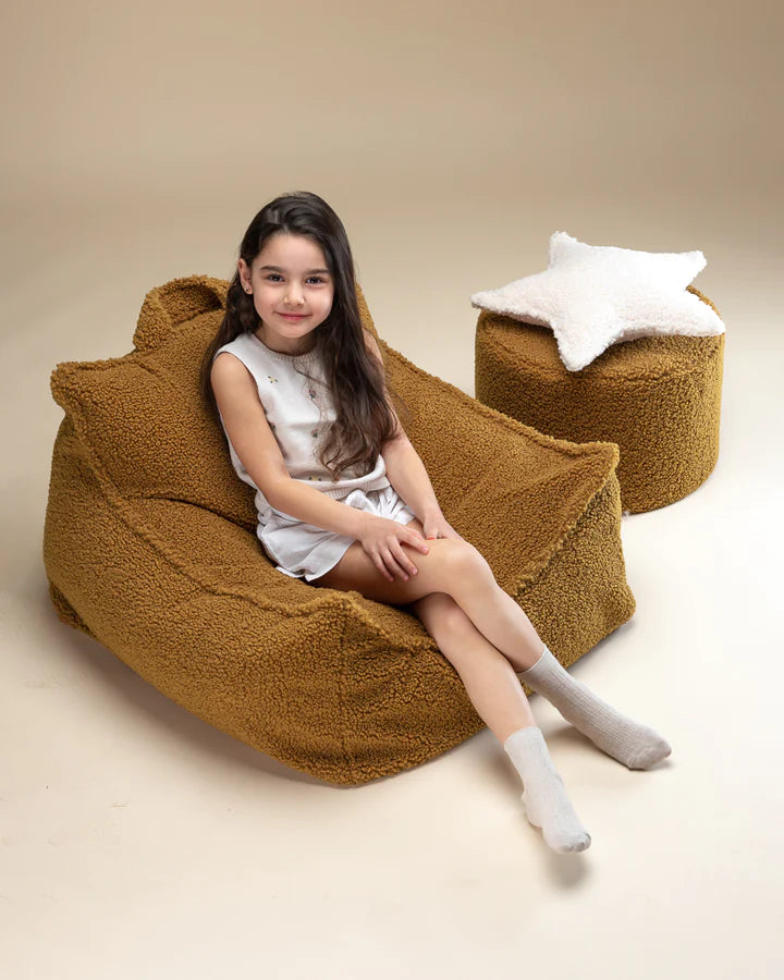 wigiwama - Cushion, Teddy Star - White - swanky boutique malta