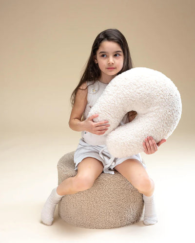 wigiwama - Pouffe, Teddy - Biscuit - swanky boutique malta