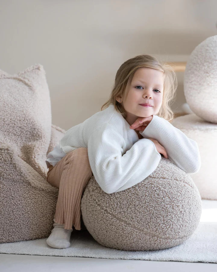 Wigiwama - Beanbag Chair Teddy Biscuit Beige - Swanky Boutique