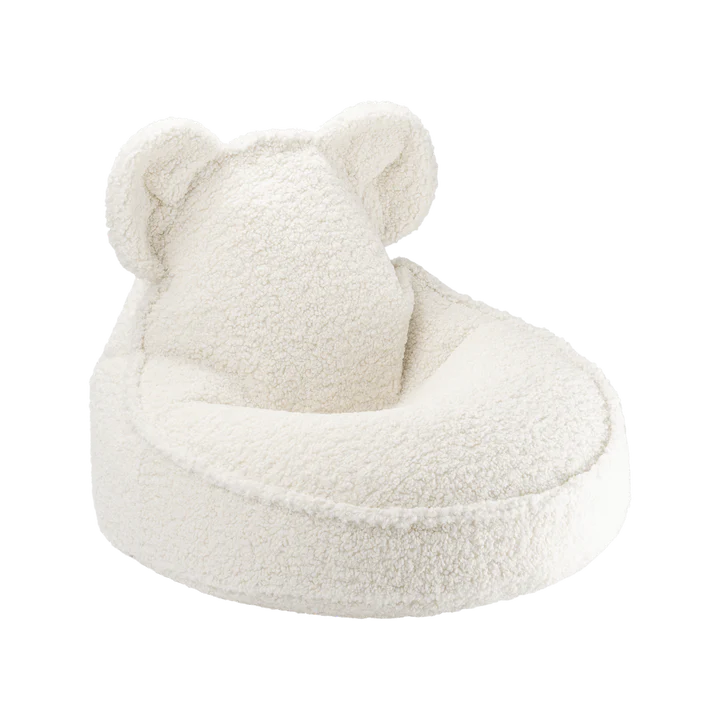 wigiwama - Beanbag Bear Ears, Teddy - Cream White - swanky boutique malta