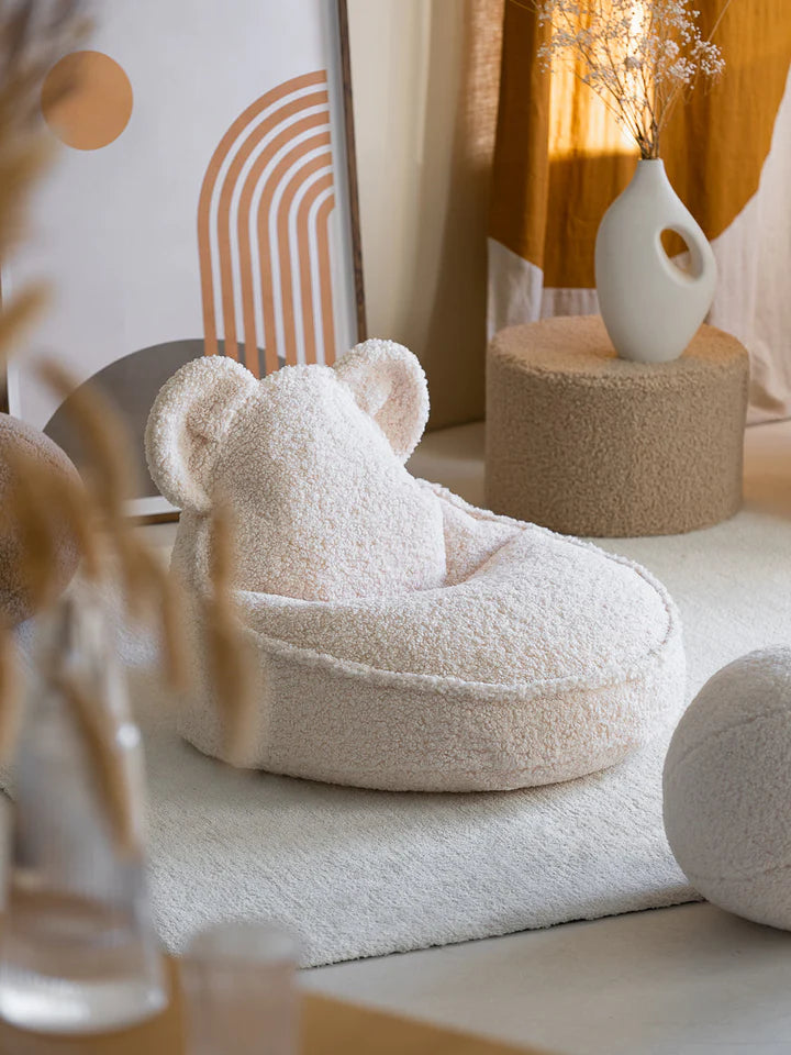 wigiwama - Beanbag Bear Ears, Teddy - Cream White - swanky boutique malta