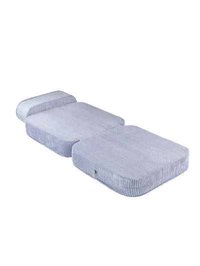 Wigiwama - Beanbag Flip Chair Corduroy Blueberry Blue - Swanky Boutique