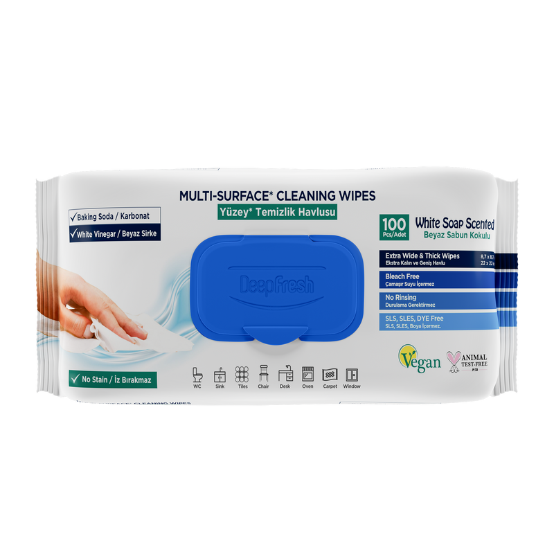 Deep Fresh - Antibacterial Surface Wipes 100-Pack - Swanky Boutique Malta 