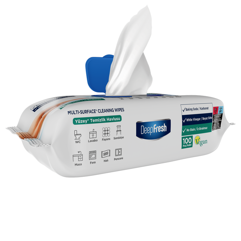 Deep Fresh - Antibacterial Surface Wipes 100-Pack - Swanky Boutique Malta 