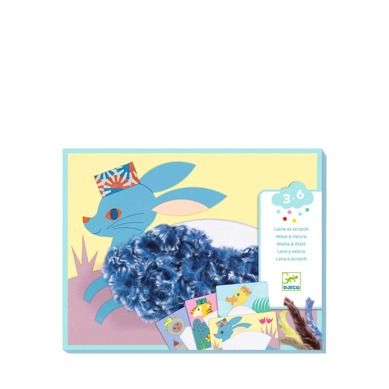 Djeco - Wool and Velcro Craft Set - Animals Hats - Swanky Boutique Malta