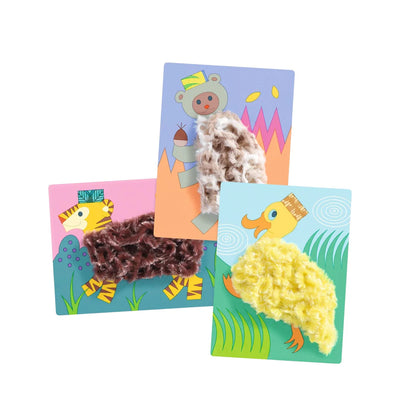 Djeco - Wool and Velcro Craft Set - Animals Hats - Swanky Boutique Malta