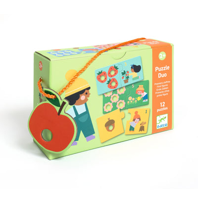 Djeco-Puzzle Duo-  First Figures 10 Puzzles- Swanky Boutique Malta 