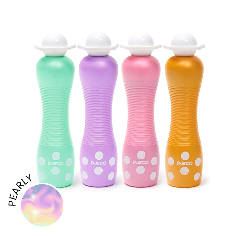 Djeco- Chunky Foam Markers, Ultra Washable- 4 Pack- Pearly -Swanky Boutique Malta