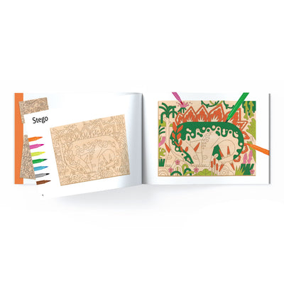 Djeco Colouring on Wood - Dino World  - Swanky Boutique Malta 