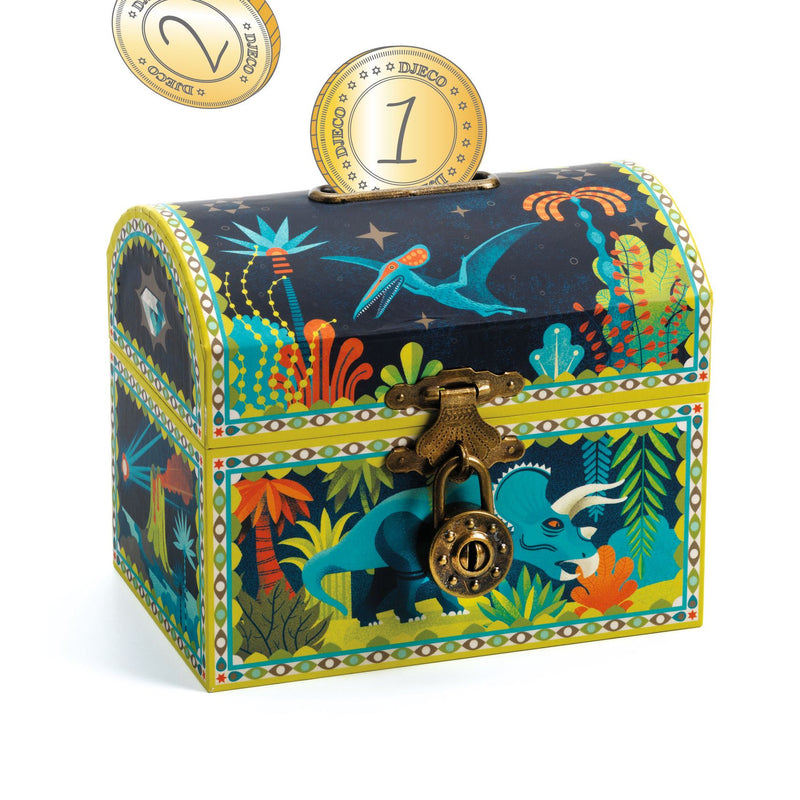 Djeco Dinosaur Piggy Bank - Swanky Boutique