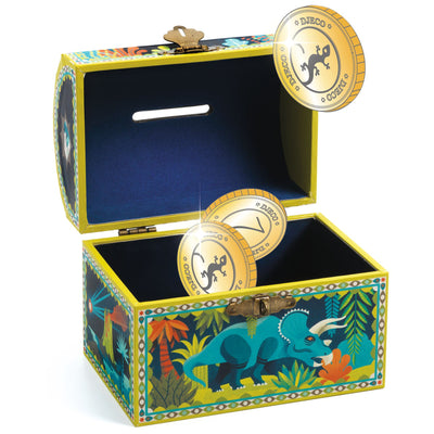 Djeco Dinosaur Piggy Bank - Swanky Boutique