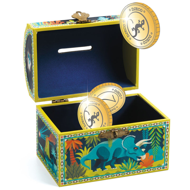 Djeco Dinosaur Piggy Bank - Swanky Boutique