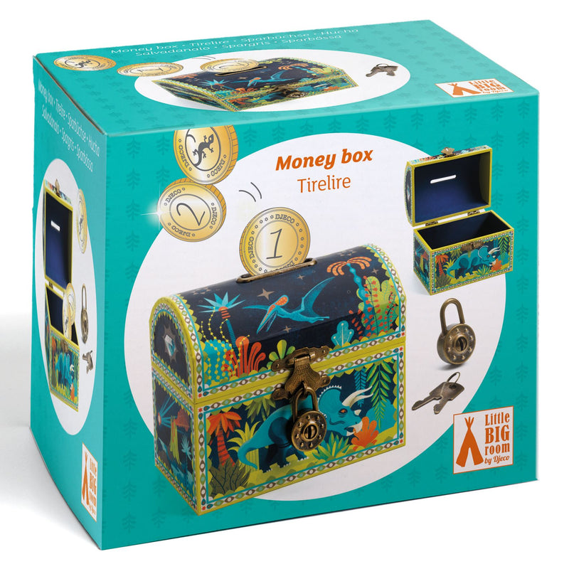 Djeco Dinosaur Piggy Bank - Swanky Boutique