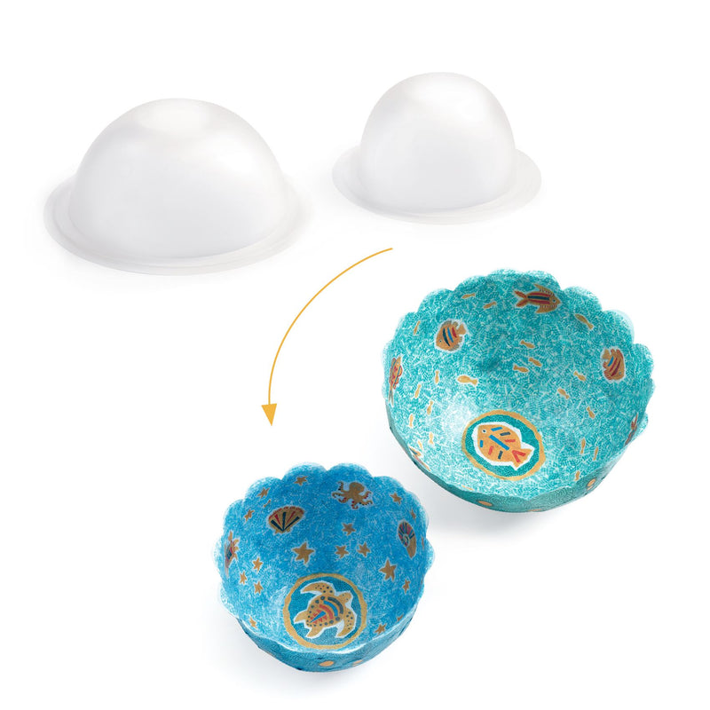 Creative Activity Kit, Do It Yourself Paper Bowls - In the Sea