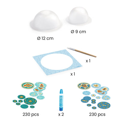 Creative Activity Kit, Do It Yourself Paper Bowls - In the Sea