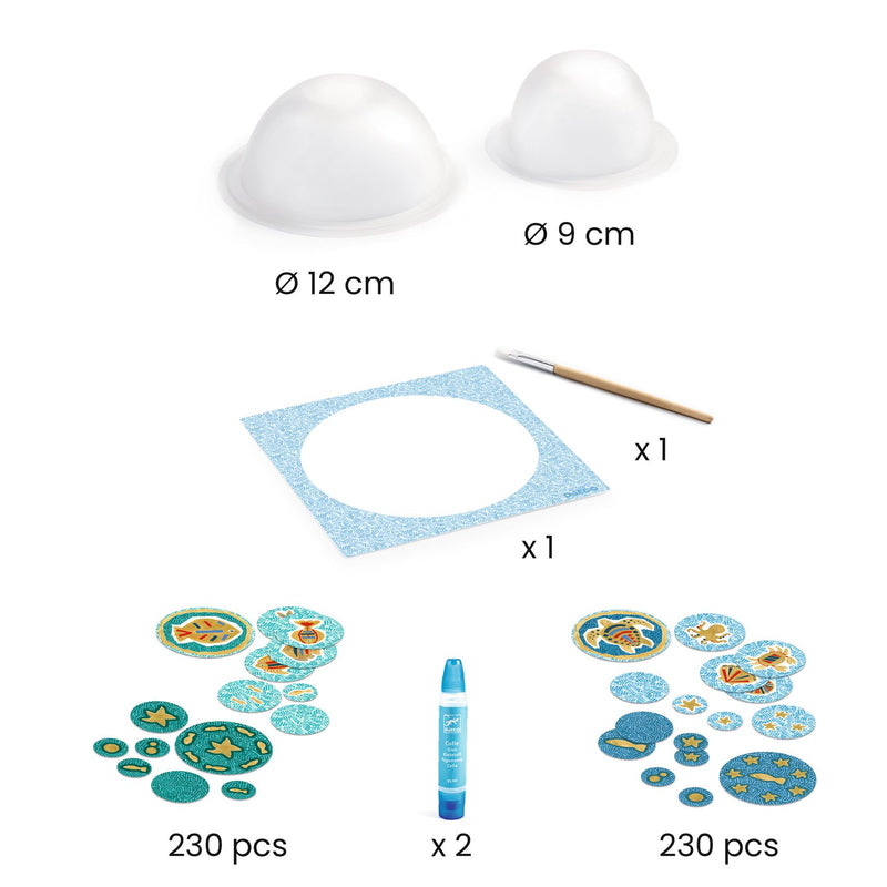 Creative Activity Kit, Do It Yourself Paper Bowls - In the Sea