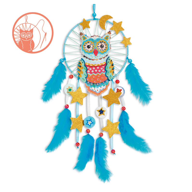 Djeco Do It Yourself Dreamcatcher to Create - Golden Owl - Swanky Boutique Malta