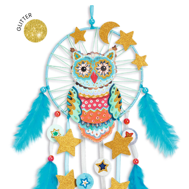 Djeco Do It Yourself Dreamcatcher to Create - Golden Owl - Swanky Boutique Malta
