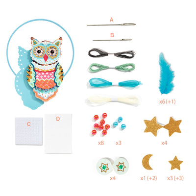 Djeco Do It Yourself Dreamcatcher to Create - Golden Owl - Swanky Boutique Malta