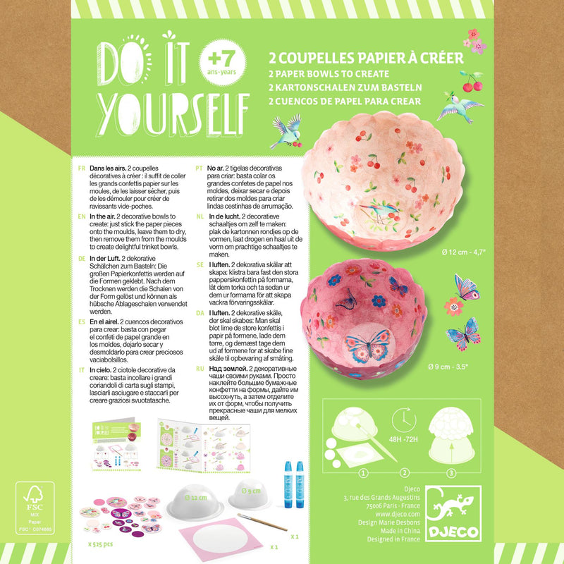 Djeco Do It Yourself Paper Bowls - Swanky Boutique 