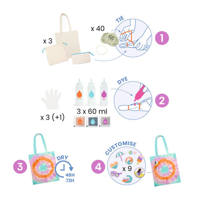Djeco Do It Yourself Tie Die Kit - Swanky Boutique 