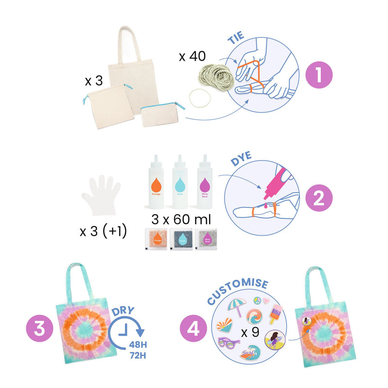 Djeco Do It Yourself Tie Die Kit - Swanky Boutique 
